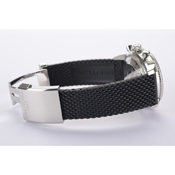 Breitling SuperOcean Heritage II A13313 Black Chronograph 44mm Watch Full Set - Picture 12 of 13